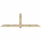 Ekena Millwork Eugene Rough Sawn Timber Gable Bracket, Douglas Fir, 108"W x 36"H x 4"D x 6"F, 8/12 Pitch GBW108X36X0406EUG00RDF - alternate 1